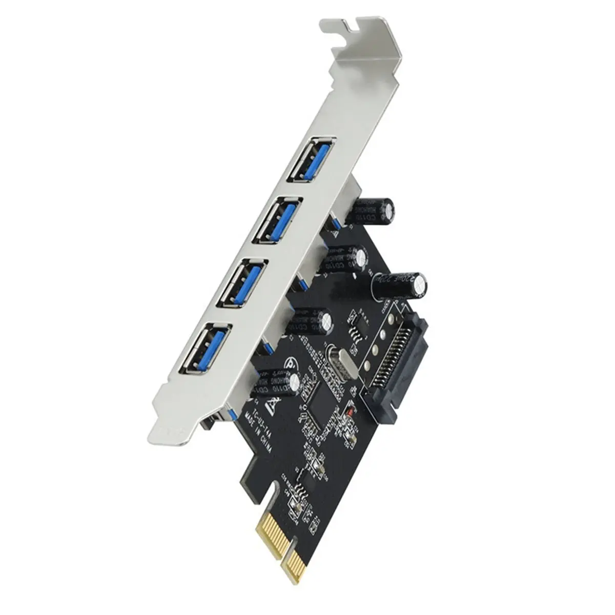 ABGN 4 Port USB 3.0 PCI-E Expansion Card PCI Express PCIe USB 3.0 HUB Adapter 4-Port USB 3.0 Controller USB 3 0 PCIe Express