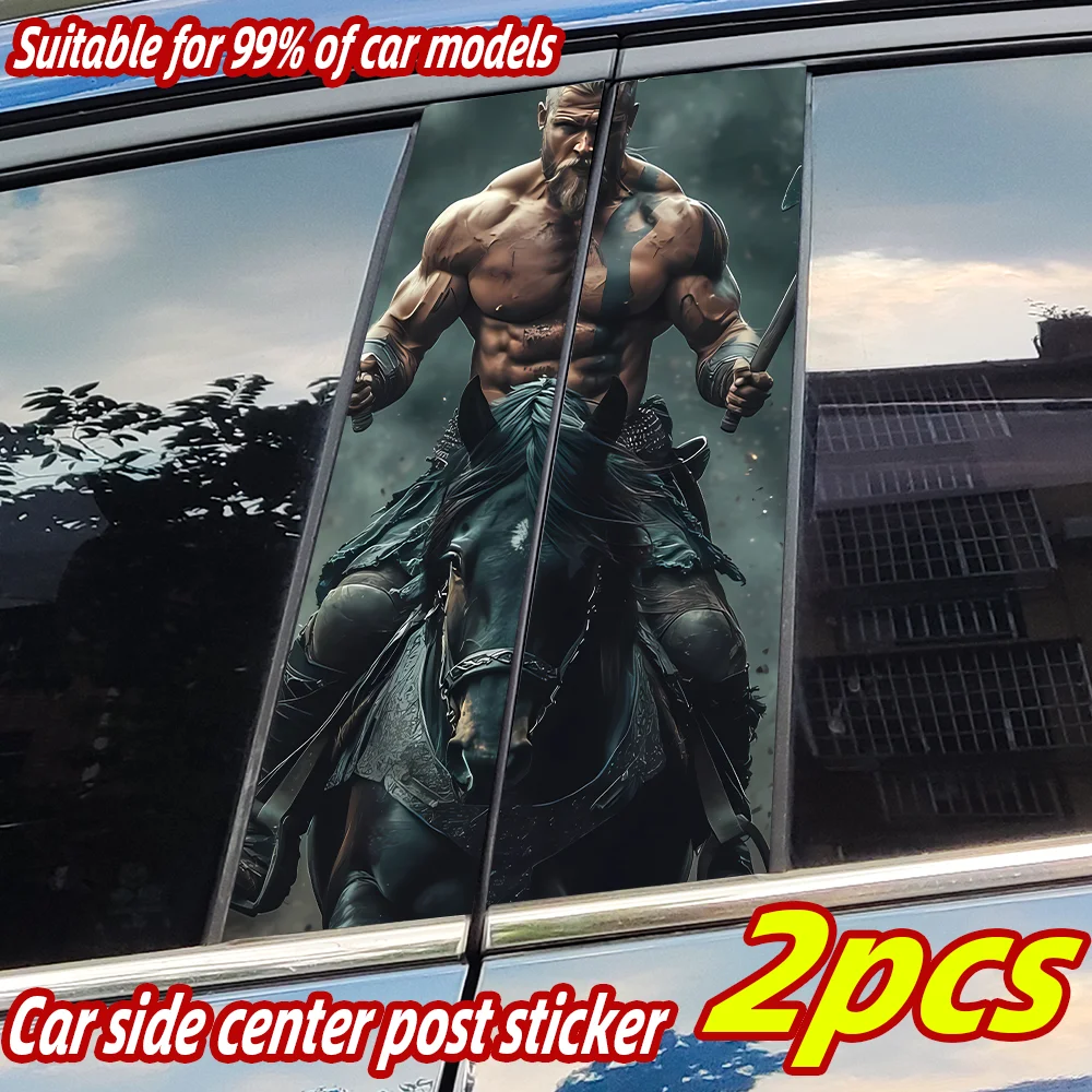 

Viking Warrior Car Stickers Waterproof DIY Auto B-pillar Protective Decor Cover Scratches Universal Vehicle Decal Accessories