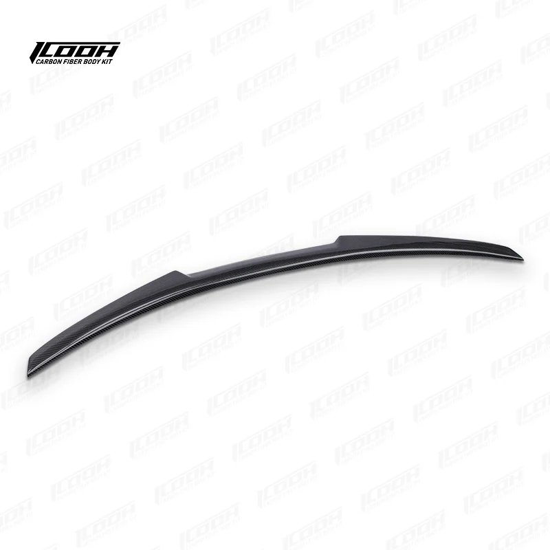 ICOOH Racing M4 Style Carbon Fiber Fibre Body Kit Rear ROOF Spoiler Wing For 5 Series F10 F18 10-17,100% TESTED WELL