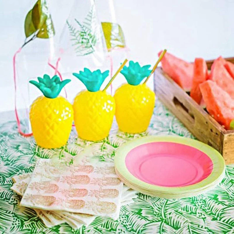 Coconut Cups Summer Beach Birthday Hawaiian Tropical Party Decoration Wedding-A Durable