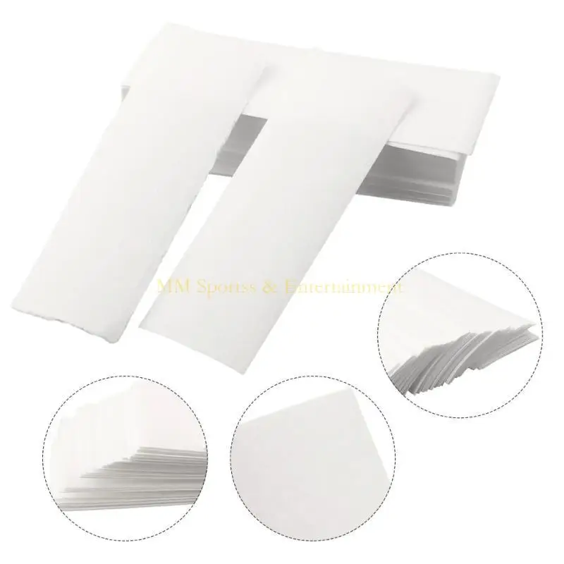 31BE 100pcs Woodwind Mouthpiece Pad AntiSticky Button Drying Absorbent Cleaner Papers Saxophone Cleaning Paper Easy to Use
