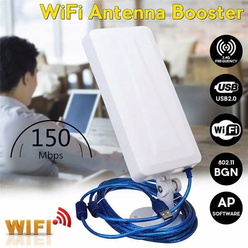 B31B Wireless Outdoor WiFi Router Repeater Extender Booster 150Mbps 2.4GHz USB Coverage up to 2500m