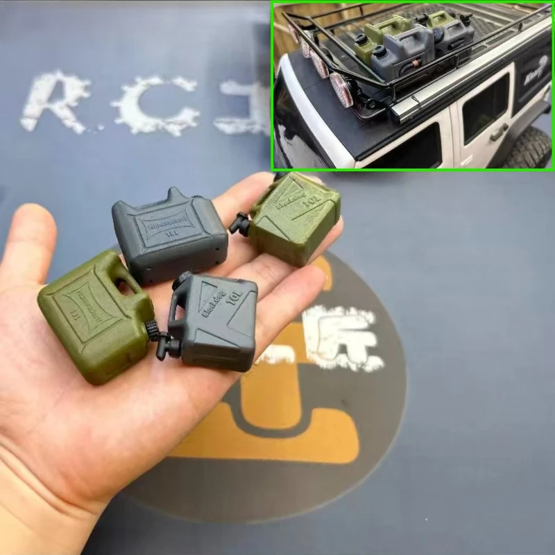 

Simulation Luggage Rack Decoration Camping Oil Bucket for 1/10 RC Crawler Car TRX4 Defender AXIAL SCX10 RC4WD D90 TRX6 Tank 300