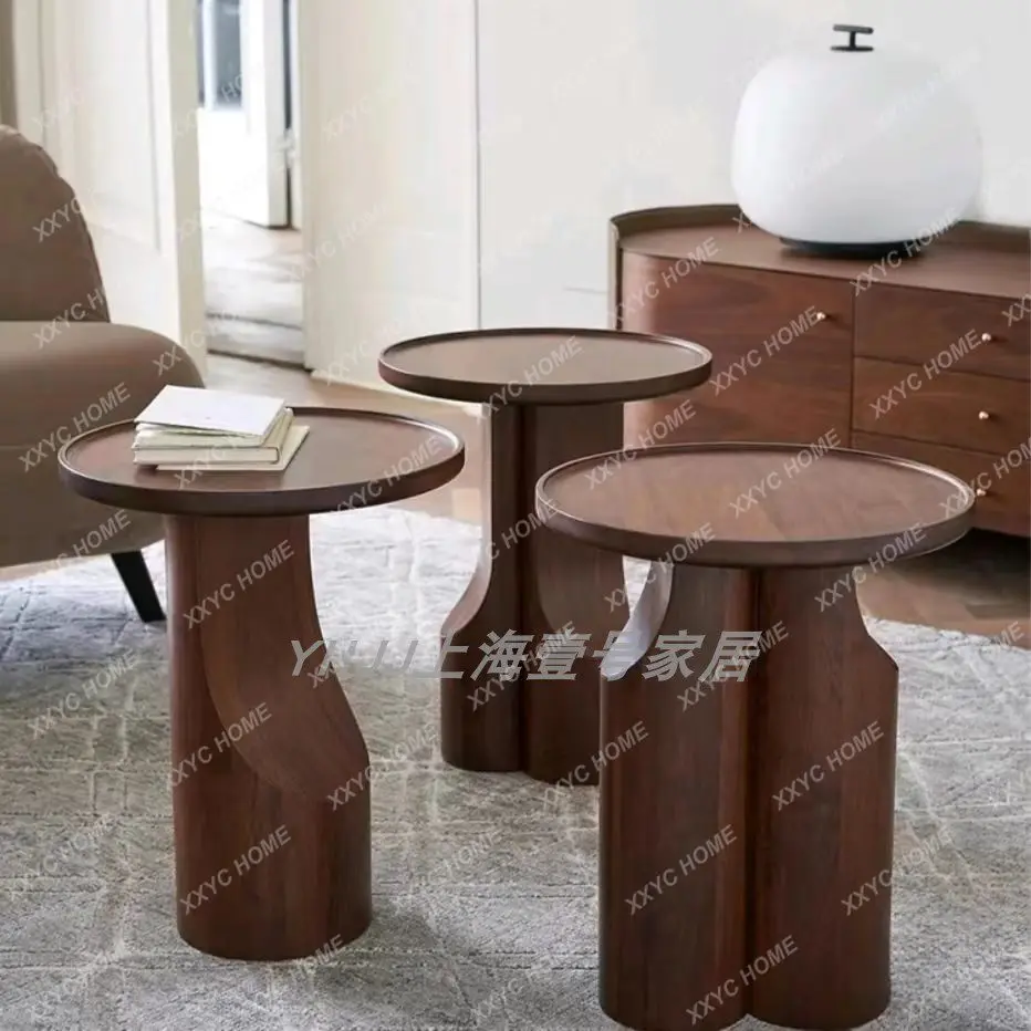 Medieval solid wood living room side several creative sales department hotel homestay cafe reception round table
