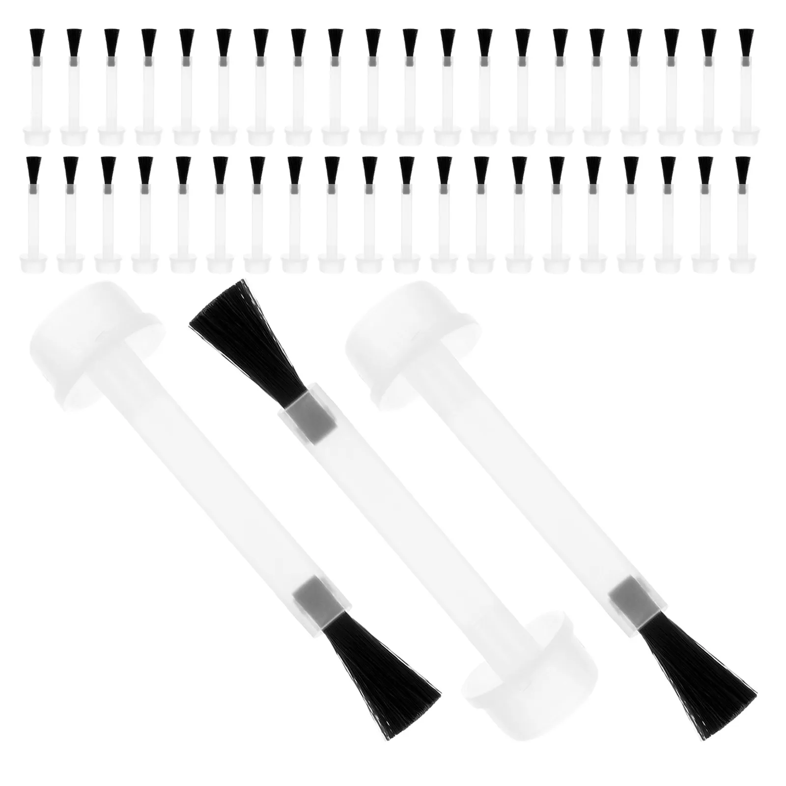 

100 шт. сменных насадок для кистей для маникюра с мягкой щетиной, для гель-лака, дип-пудры, набор кистей для гель-маникюра