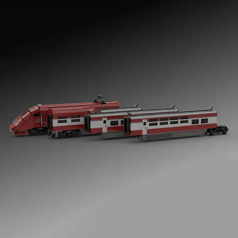 Moc Building Blocks Thalys PBKA High Speed Train Technology Modular Bricks Model  Gifts Christmas Toys DIY Sets Assembly