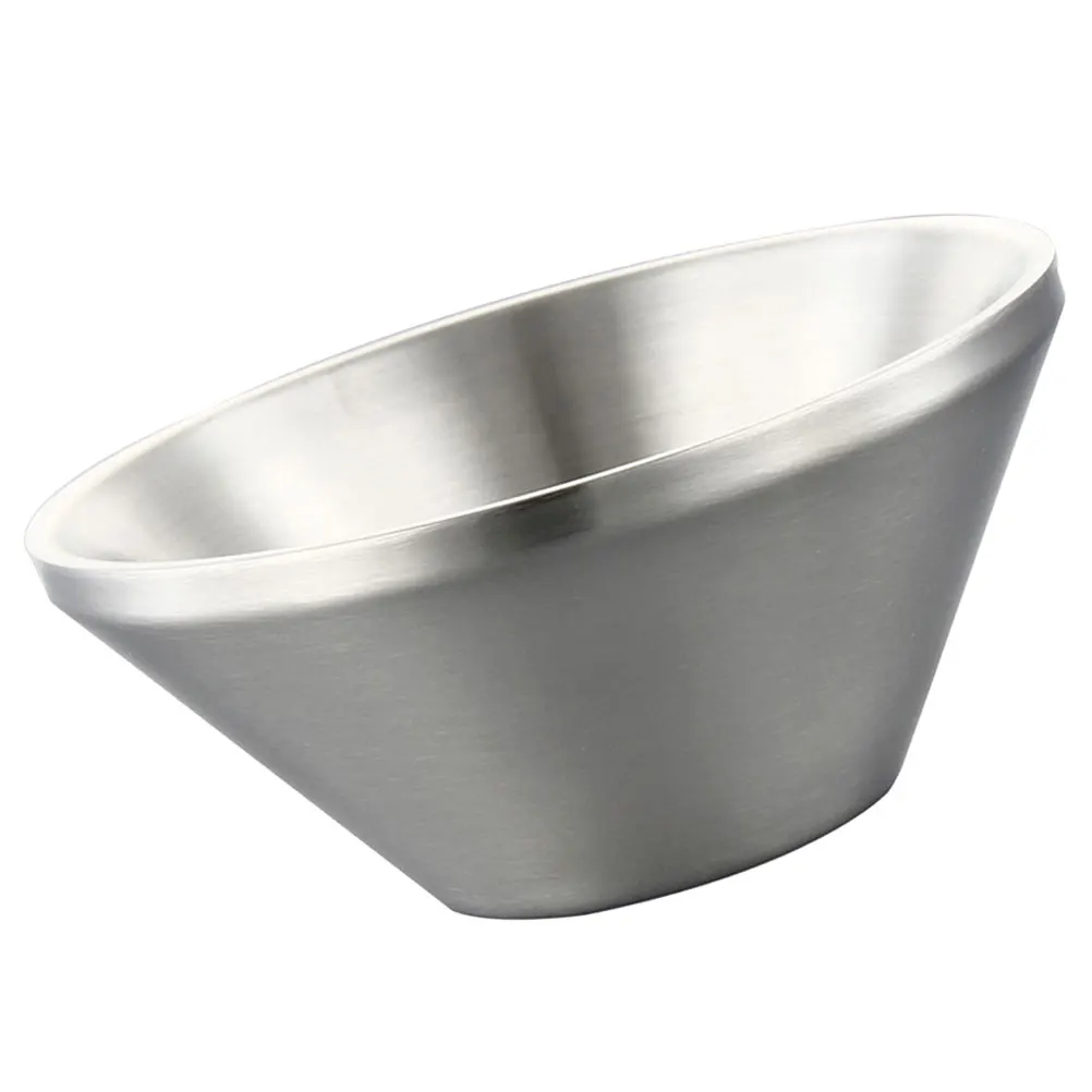 

Ice Shaved Dessert Bowl Stainless Steel Salad Container Kitchen Serving Cold Food Korean Style Household Ice Cream Bowl