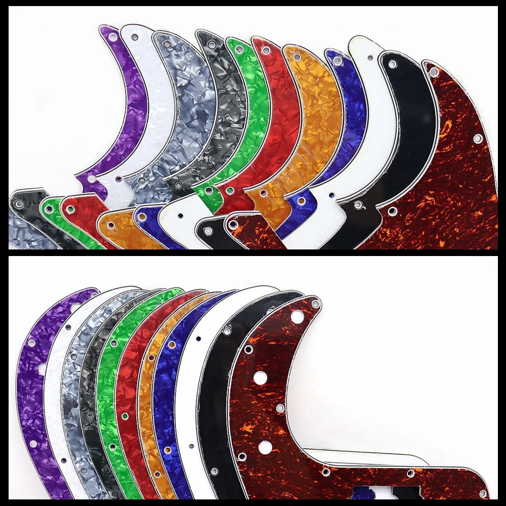 Electric Guitar 3 Ply Pickguard PVC Guitar Pickguard Scratch Plate For PB Bass Guitar Part 9/11/13 Holes with Screw