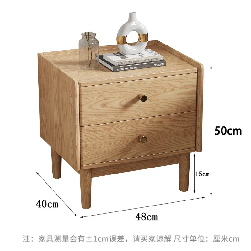 

Ash wood solid wood bedside tables have a niche sense of design for home bedrooms