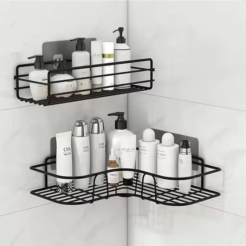 

1PCS Non Perforated Bathroom Triangle Shelf Wall Mounted Toilet Bathroom Washbasin Storage Of Wall Supplies Bathroom Accessories