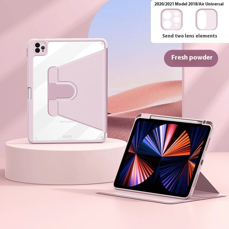 

Защитный чехол для iPad с высокой проникновением, вращающийся, с плоским слотом для ручки, подходит для iPad