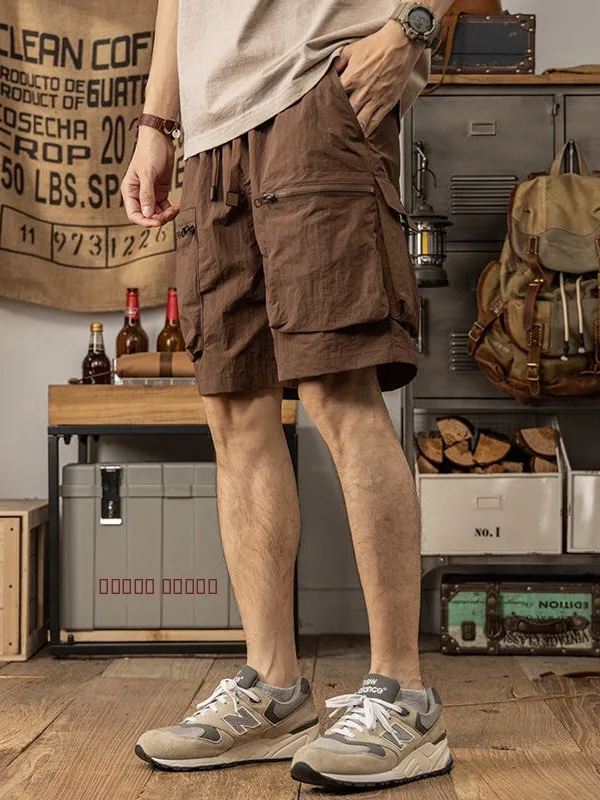 

Мужские рабочие брюки в стиле ретро-джинсы из японского ледяного шелка, быстросохнущие, свободные, для пляжа и активного отдыха, функциональные, длиной до колена...