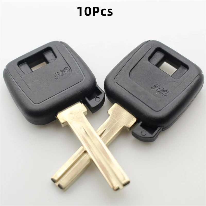 

XIEAILI 10Pcs/lot Replacement Case Transponder Key Shell For Volvo S40/V40/S60/S80 NE66 Blade Can Install Chip K115