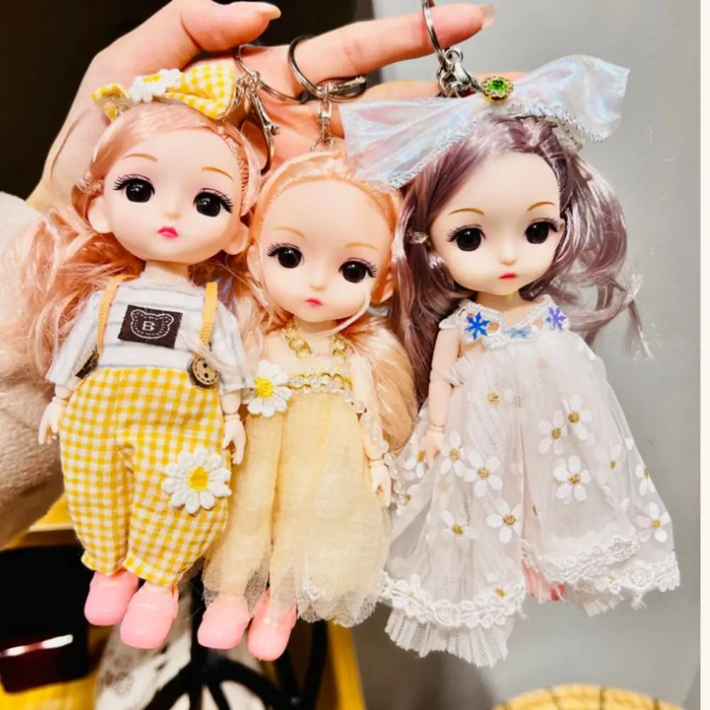 New Cute Doll Pendant Hanging Backpack Ornament Bag Charm Car Key Ring Bag Decoration for Barbie Doll