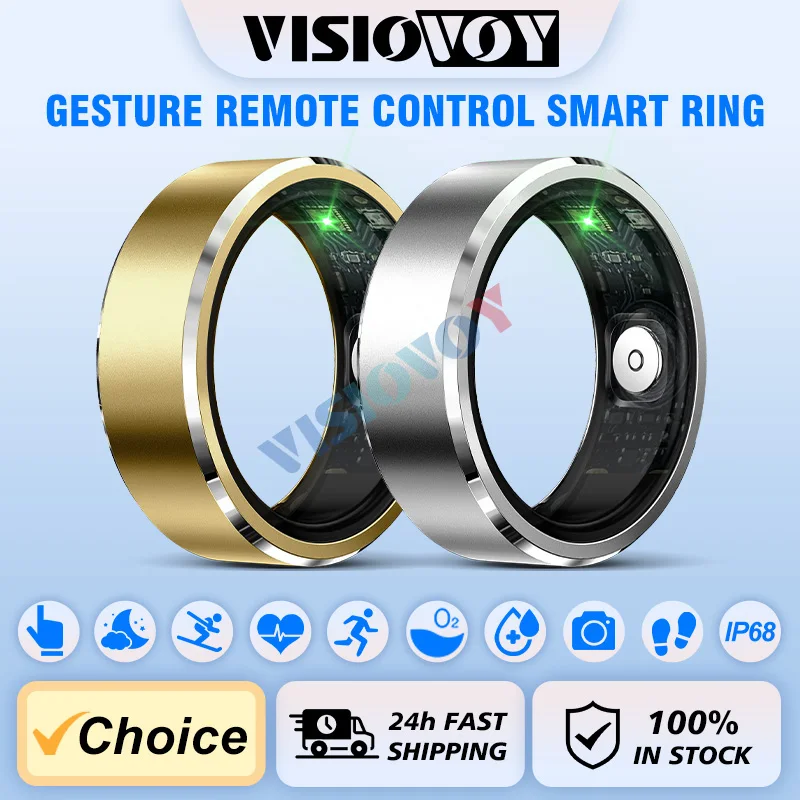 

New 5ATM Waterproof Smart Ring For Samsung Galaxy Ring Men Women 24H Health Monitor Gesture Control Multi-sport Mode Smartring