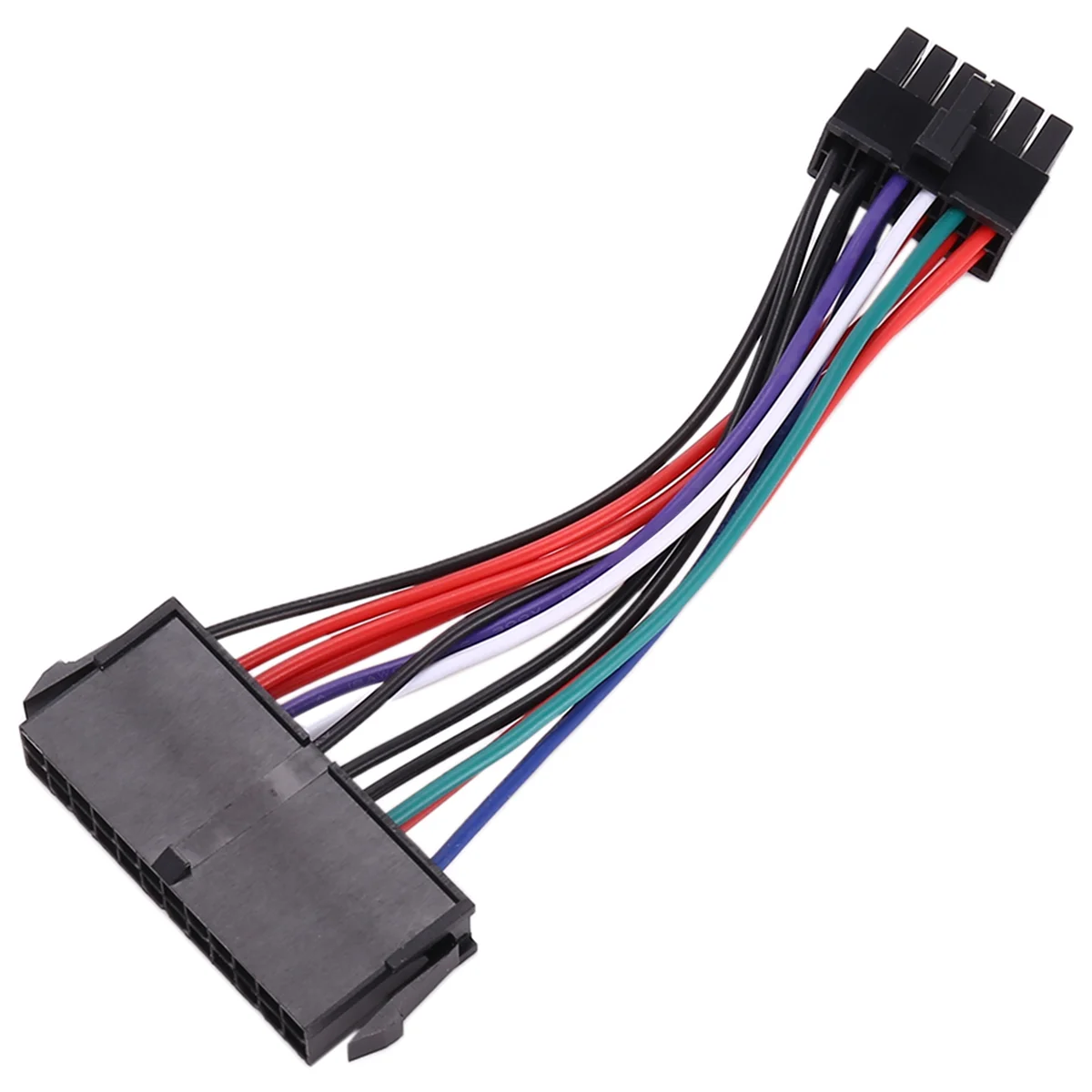 Y31A PSU ATX 24Pin female to 12Pin Male Power Supply Sleeved Cable cord 18AWG Wire For Q87H3-AM Q87H3 AM Q87 Motherboard