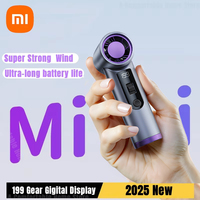Xiaomi Pocket Turbo Fan Mini Small Wind Cannon Summer Cooling Portable Digital Display USB Rechargeable Long Battery Life Blower