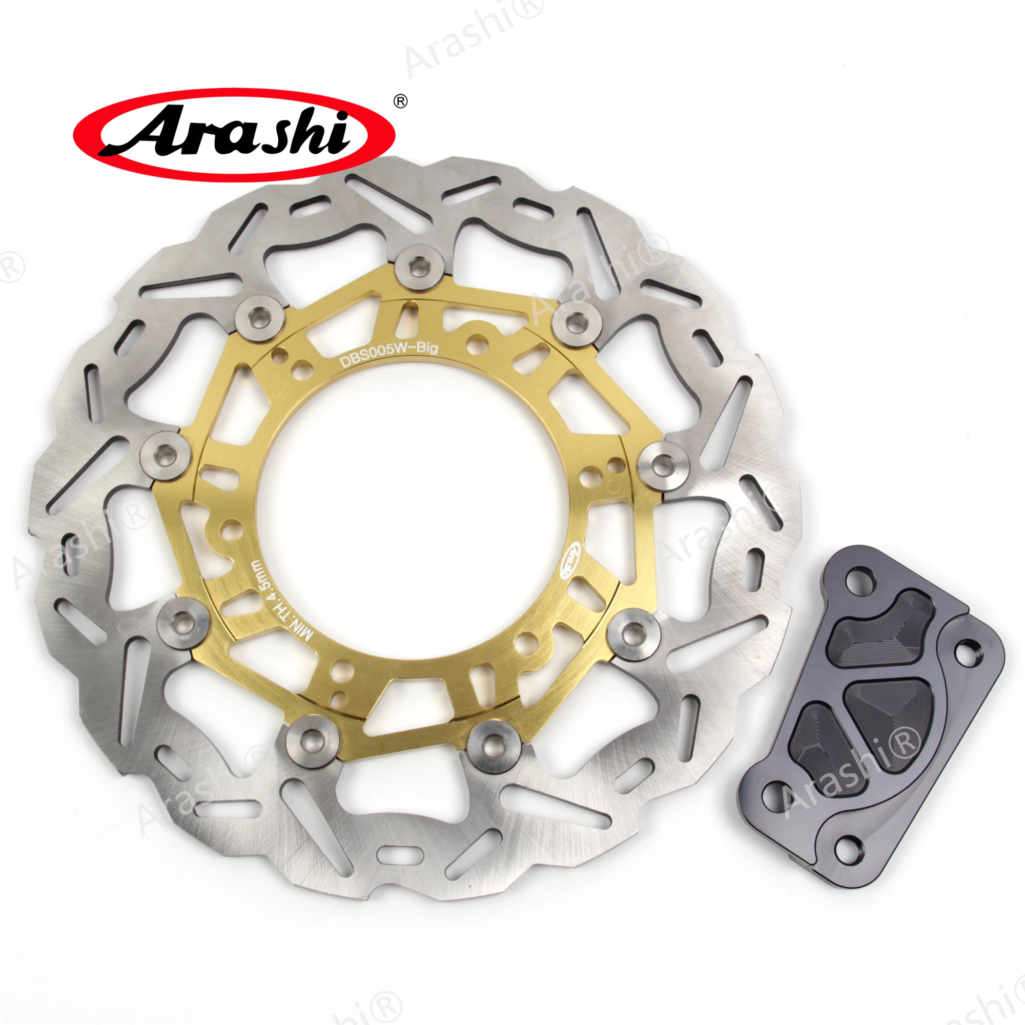 Arashi 1PCS For YAMAHA YP MAJESTY DX  250 1998 1999 YP250 CNC Full Floating Front Brake Disc Brake Rotors Oversized