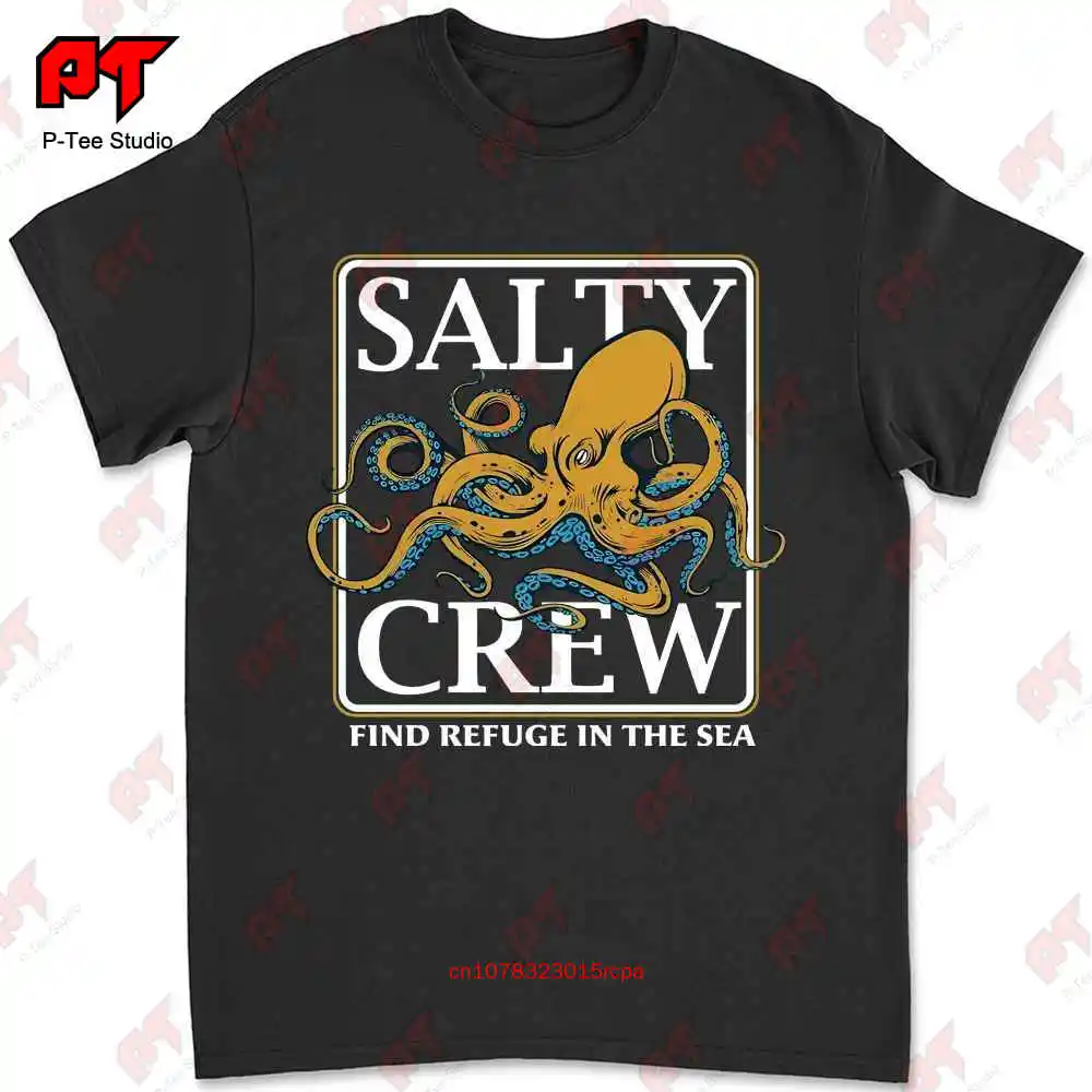 Salty Crew Ink Slinger T Shirt Black New STZR