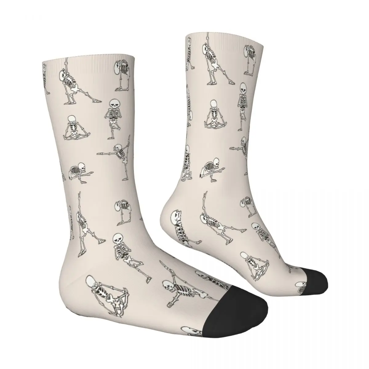 Skeleton Yoga Socks Male Mens Women Winter Stockings Harajuku