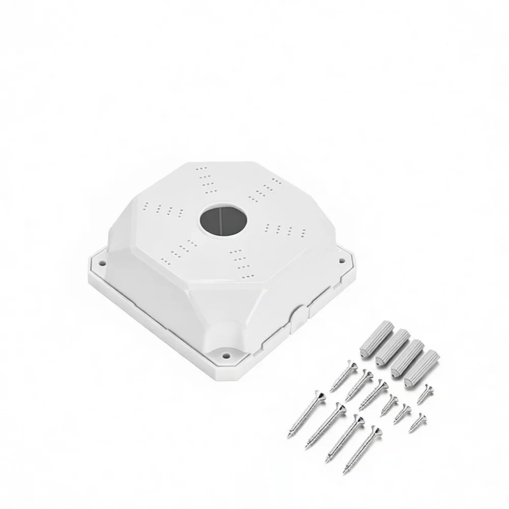 CCTV Security Camera Mounting Bracket Dome Base Junction Box Adapter Wall Ceiling Mount Indoor Outdoor Cable Cover Holder