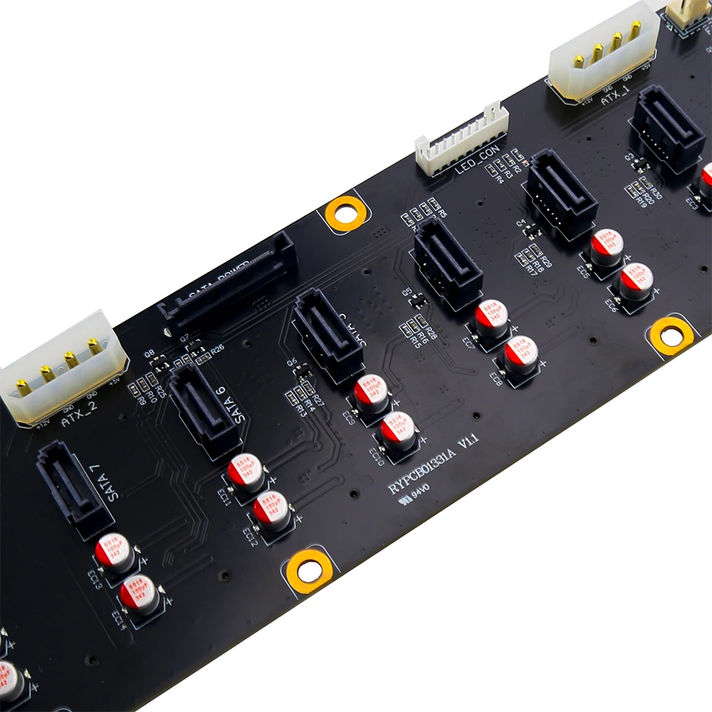 N3 Server Backplane JONSBO Chassis Accessories SATA Connector 8 Hard Disk Interface Circuit Board Only Applicable to Same Model