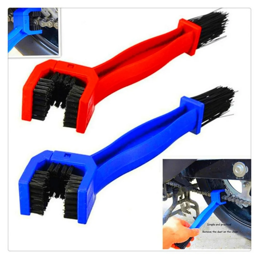 Universal Motorcycle Chain Gear Dirt Clean Brush Rim Care Tire Cleaning Tools Motorcycle Bicycle Gear Chain Maintenance Cleaner