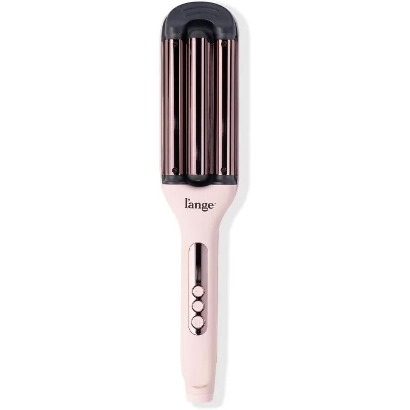 

L'ANGE Hair Le Vogue Titanium Deep Waver Blush | 3 Barrel Hair Waver Tool Creates Long-Lasting Beachy Waves