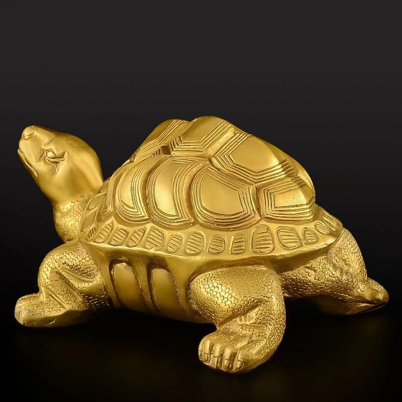 Ornament, Bronze , Millennium Turtle, Birthday Gift For The Elderly, Living Room Decoration Craft