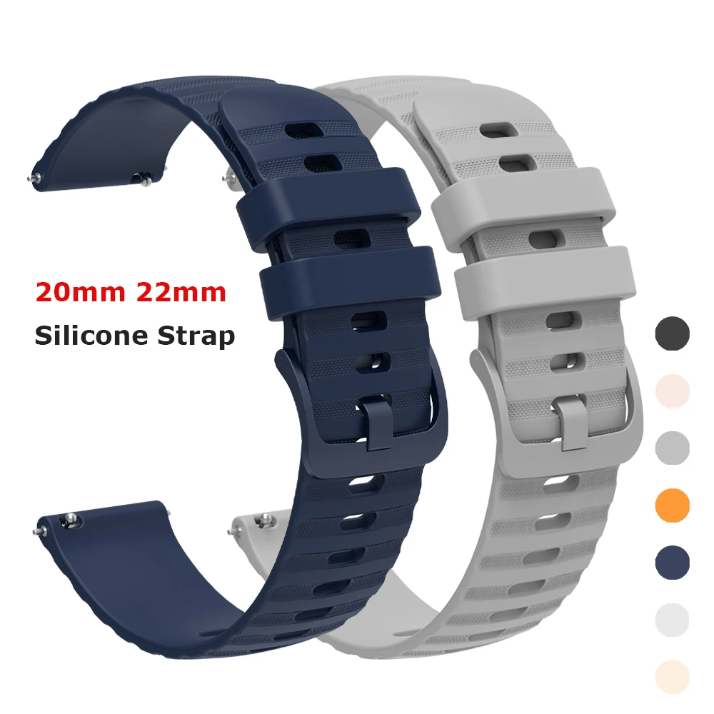 20mm 22mm Silikon für Amazfit Bip 5 Strap GTR 4 3 2e Armband Garmin Venu 3 2 Band HUAWEI UHR GT 5 Ersatz Armband Gürtel