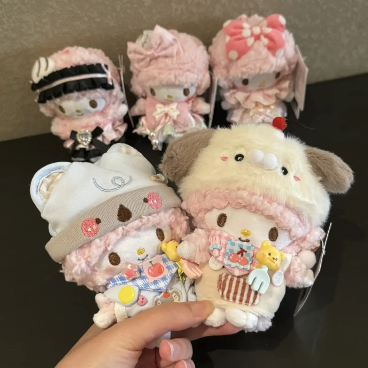 

Sanrio family Piano lamb bag pendant cute doll bag pendant cartoon key chain pendant plush creative gift Hanging ornaments