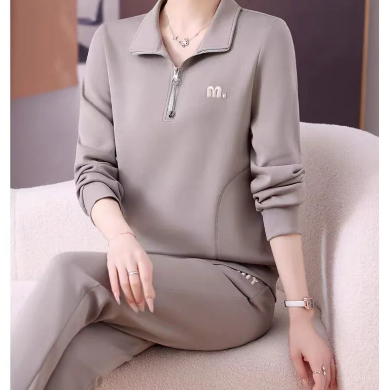 2025 Spring and Autumn New Women's Casual Sports Fashionable Young and Beautiful Two-Piece Set