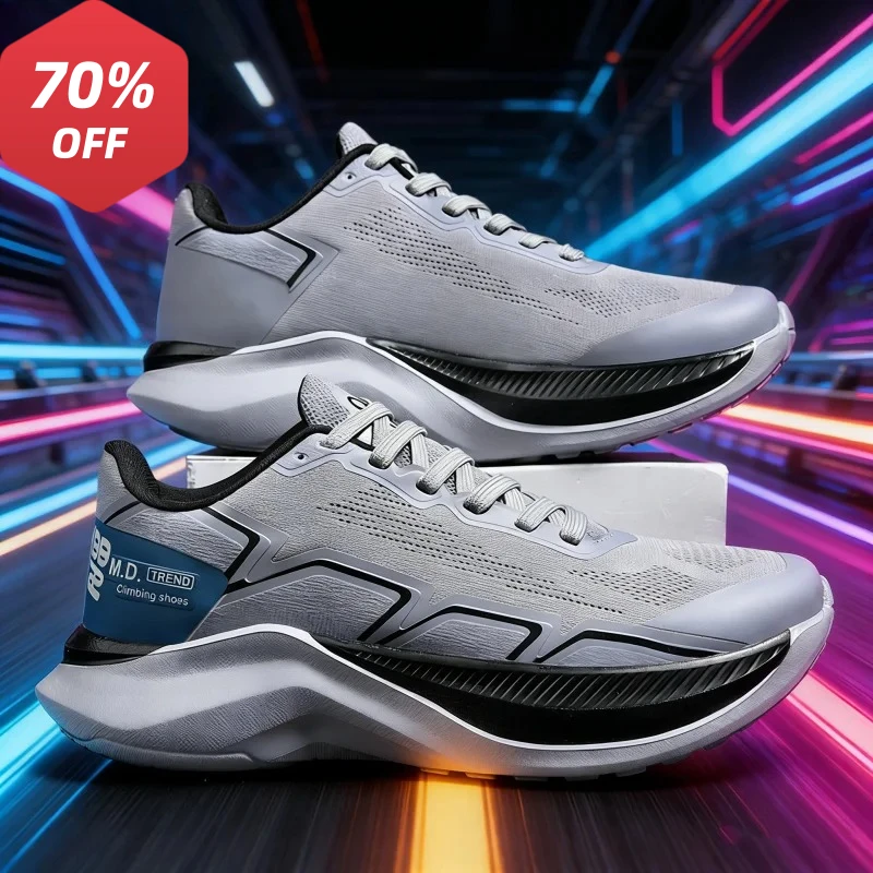 

Marathon Men Sports Running Shoes Carbon Board Speciality Breathable Lightweight Women's Comfortable Athletic Nonskid Sneakers