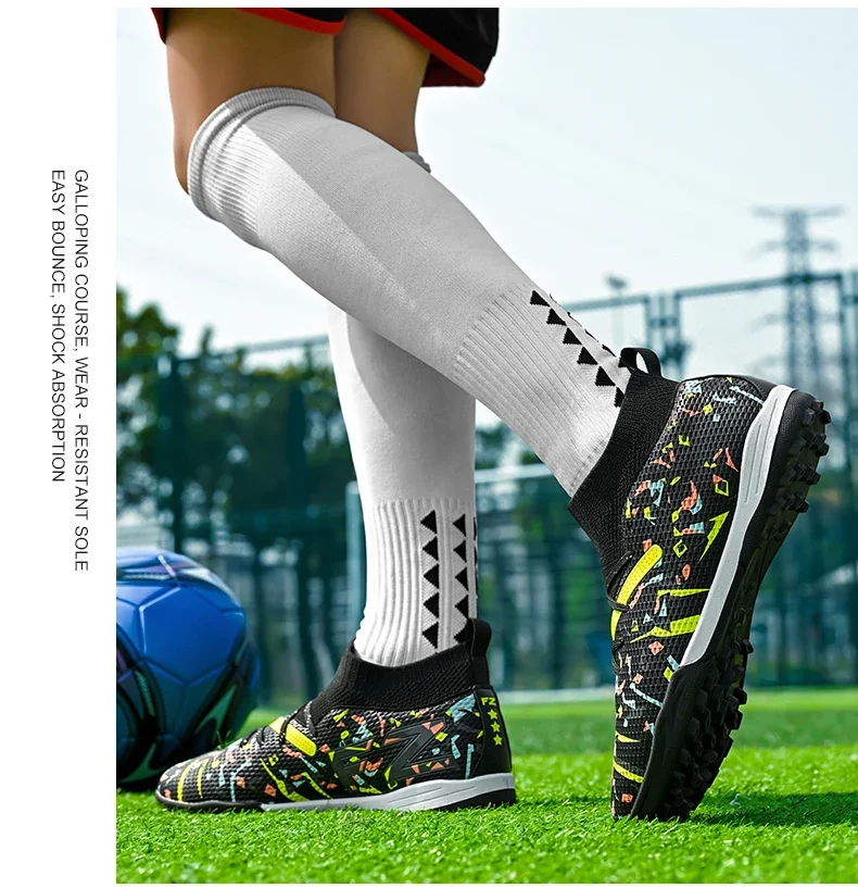 Fußballschuhe für Herren, professionelle Fußballschuhe, Outdoor-Futsal, Unisex, für Rasenplätze, atmungsaktiv, für Training und Wettkämpfe, rutschfeste Fußballschuhe für Gras. – Detail 13