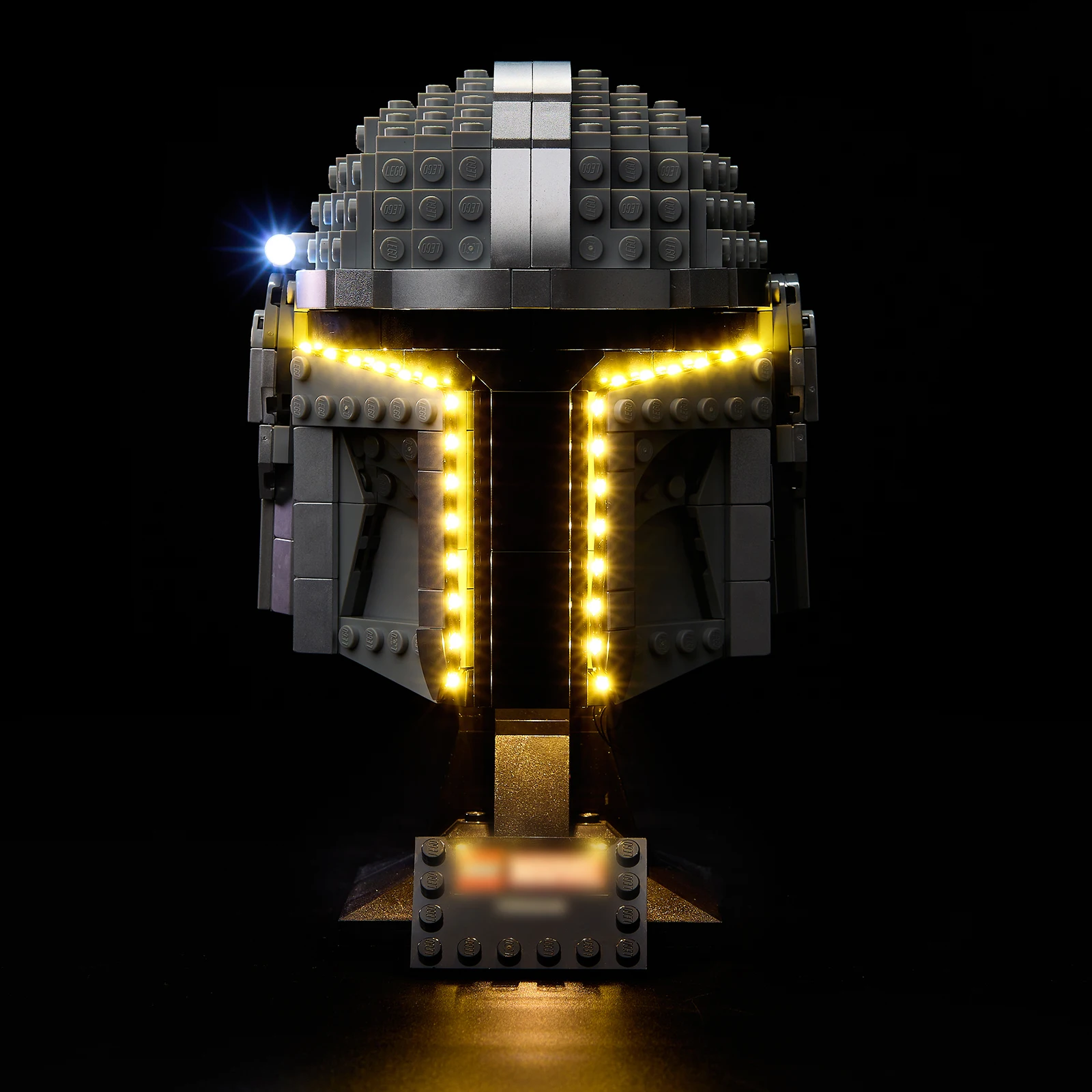 Kit d'éclairage LED adapté aux blocs de construction LEGO The Mandalorian Helmet 75328