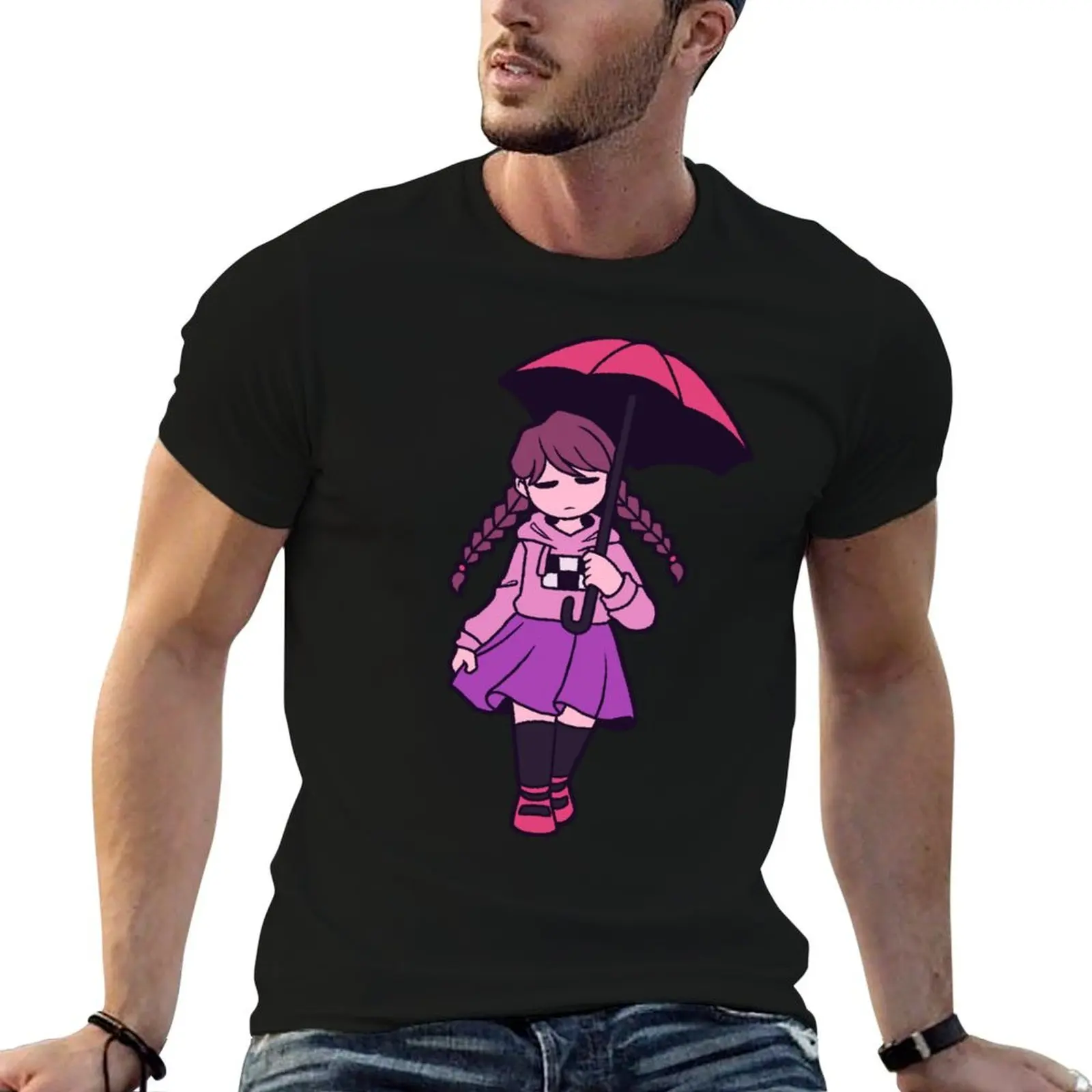 

Yume Nikki Umbrella Effect T-Shirt man t shirts cotton t shirt man luxury T-Shirt