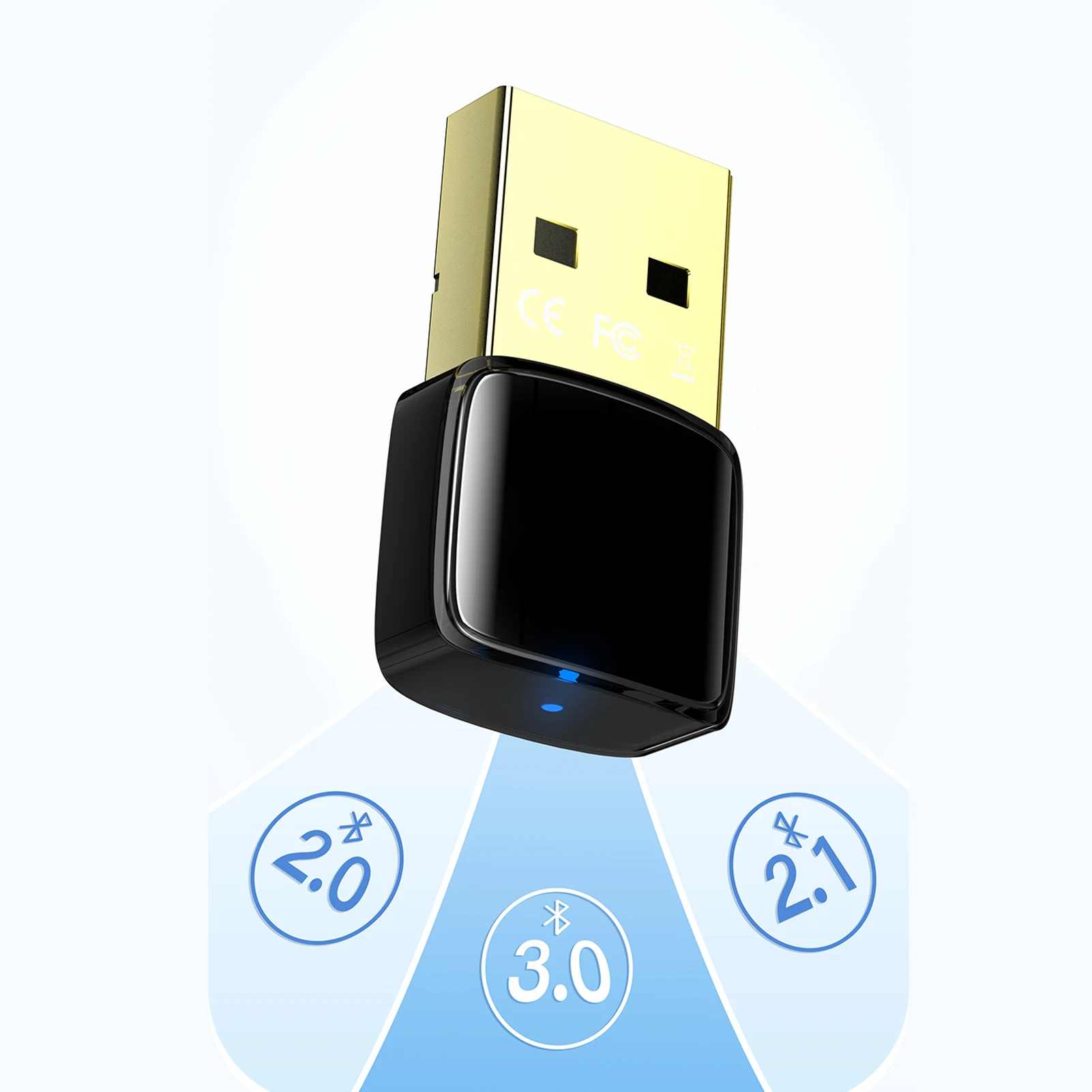 Không Dây USB Răng Xanh V5.0 Adapter Windows 11/10/8.1/8/7 Cắm Dành Cho Máy Tính Để Bàn Laptop Bàn Phím Chuột Tai Nghe Loa