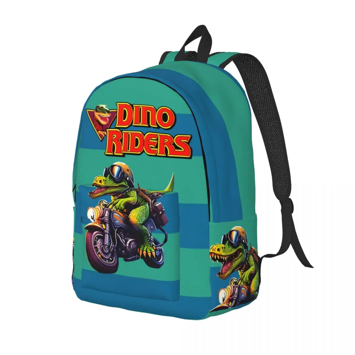 Versatile For Dinosaur Lovers, Storage Bag Picnic Zipper Closure D-Dino Riders Girl Boy Daypack Back To School Gift