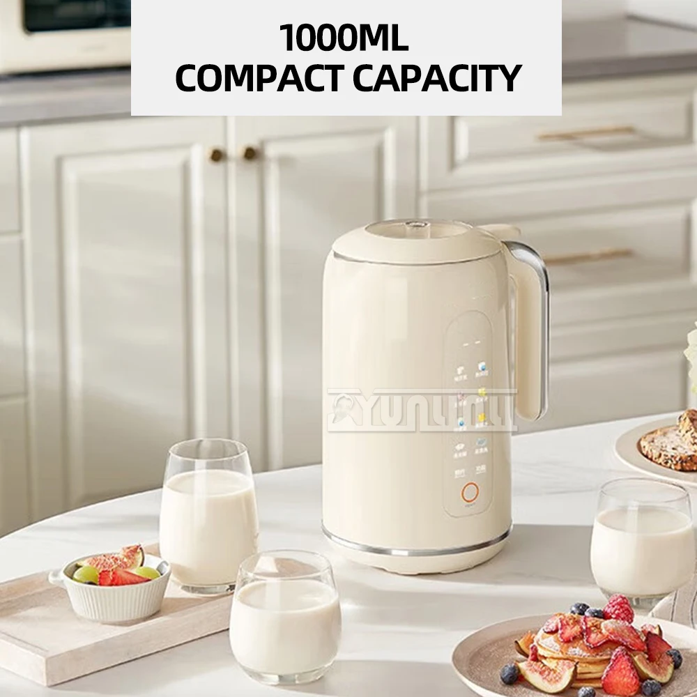 مطحنة حليب فول الصويا الأوتوماتيكية عالية السرعة ، خلاط عصارة ، غير مصفاة ، صانع حليب الصويا ، منزلية