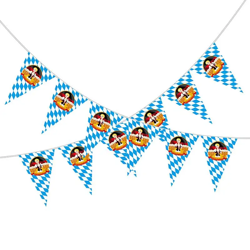 Oktoberfest Decorations Bavarian Wall Decor 26 Ft Flag Beer Festival Supplies Garland Bunting Sign For Garden Bar Home Tents