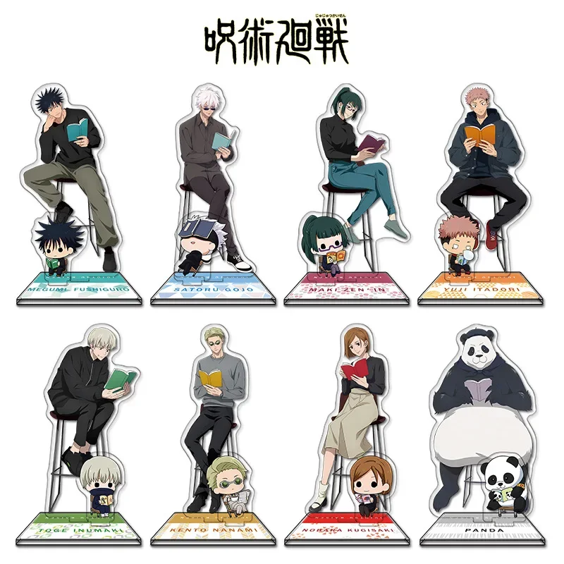أنيمي Jujutsu Kaisen الاكريليك حامل جوجو ساتورو أرقام المنمنمات مانغا التماثيل المرآب أطقم نموذج اللعب GK الحلي الديكور