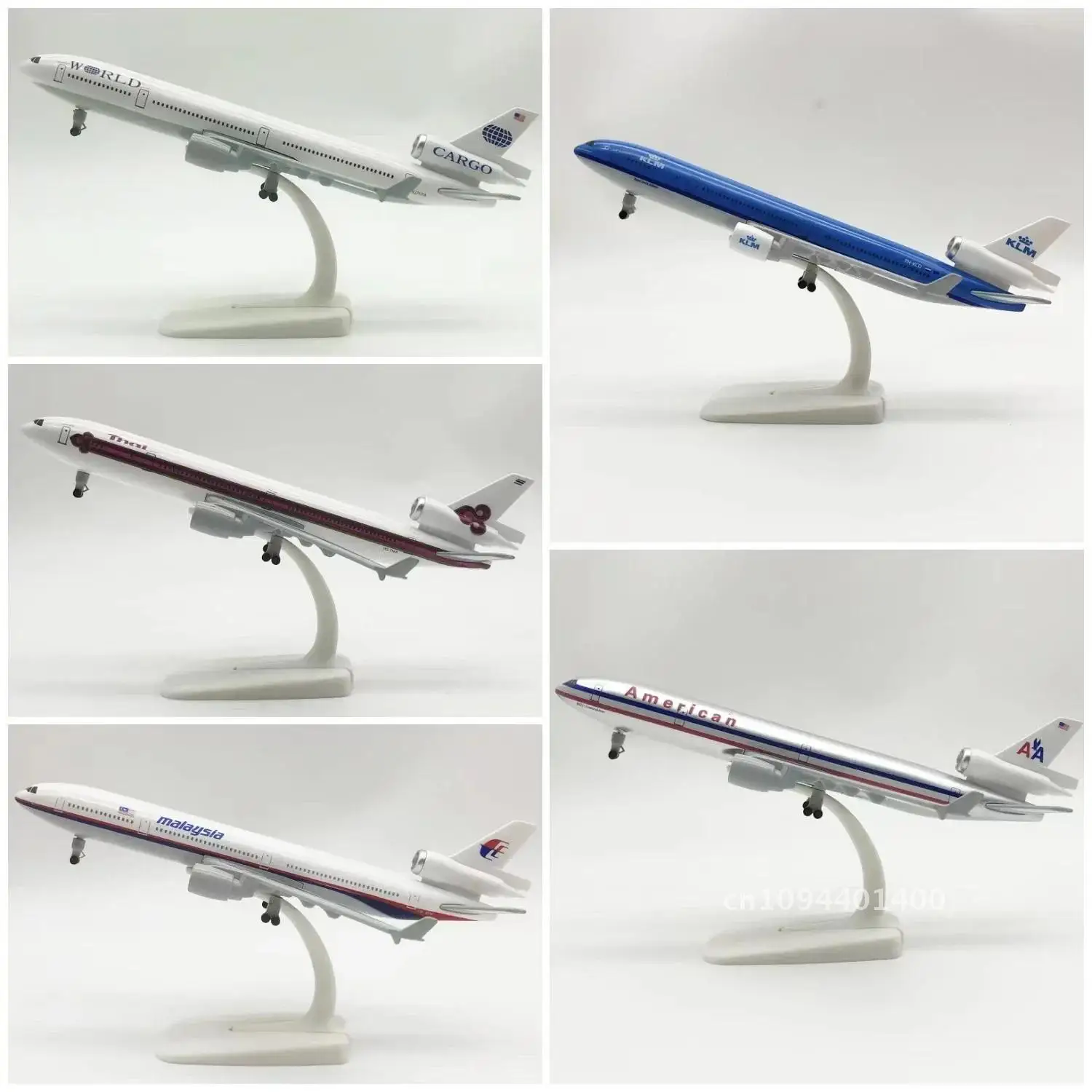 20cm Alloy Metal Air Malaysia Netherland KLM  UPS Fedex Thail WorldCargo MD MD-11 Diecast Airplane Model Plane Model Aircraft