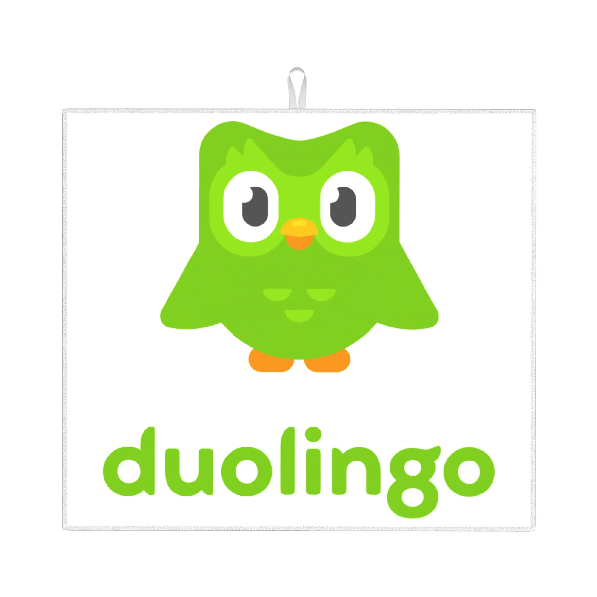 Drying Mat For Kitchen Duolingos Owl Duo Water Absorbent Waterproof Reusable  On Slip Kitchen Counter Protector Mat