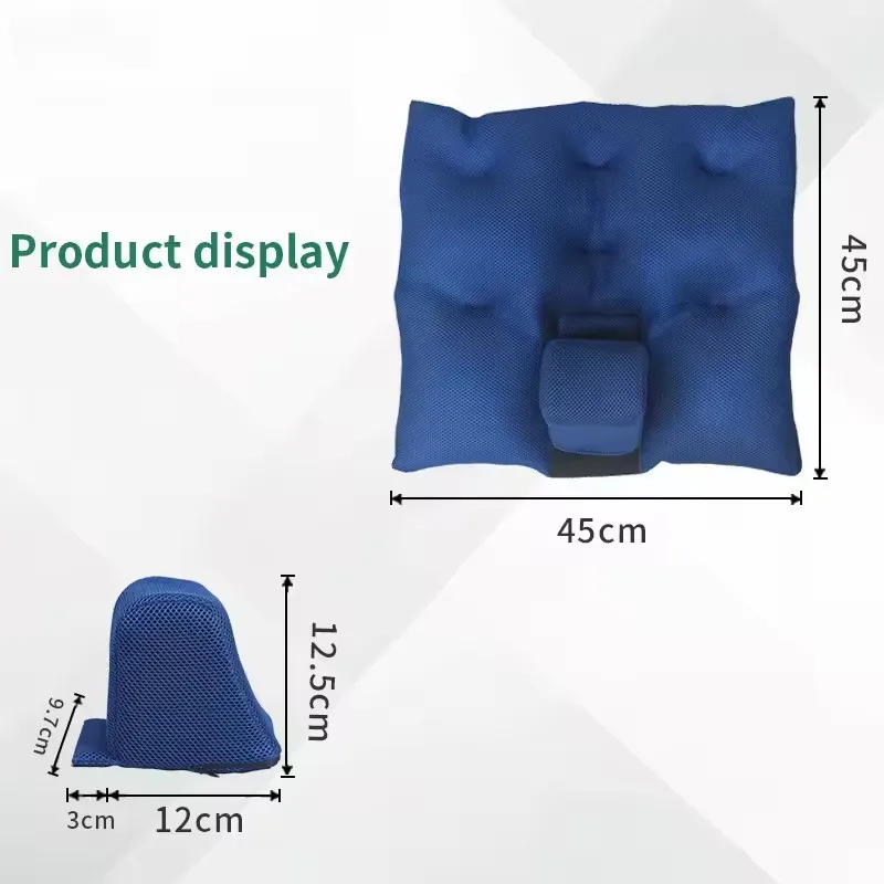 Upgrade Widen Wheelchair Anti Sliding Seat Cushion Anti Pressure Ulcer Cushion Enlarge Elderly Hemiplegic Nursing Seat Cushion