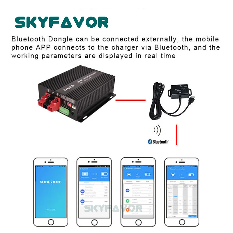 Mppt-リチウムイオン電池充電器,自動,急速充電,agm,LiFePo4,lfp,24v,30a,DCからDC,デュアル入力