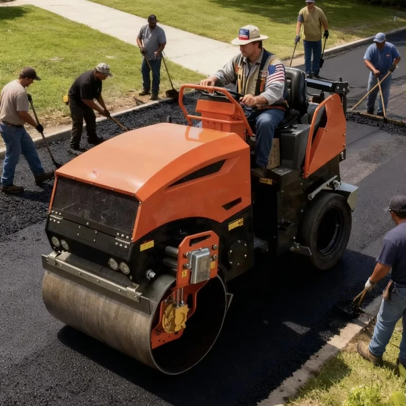 2 Ton Articulated Rubber Tire Road Roller Vibratory Asphalt Roller Kubota Engine Hydraulic Motor