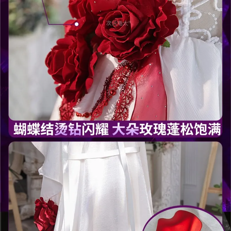 أزياء عبودية النصر NIKKE Mihara التأثيرية سلاسل عبودية بيضاء لعبة شخصية الزي حفلة الهالوين لعب الأدوار عيد الميلاد