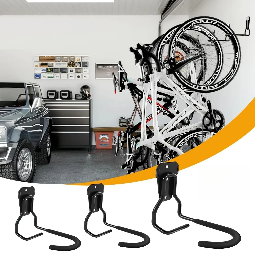DOMEN Bike Stands Bike Wall Mount Iron Rack Bicycle Wall Stand Hook Bicycle Garage Holder Bicycle Display Storage Hanger Kit