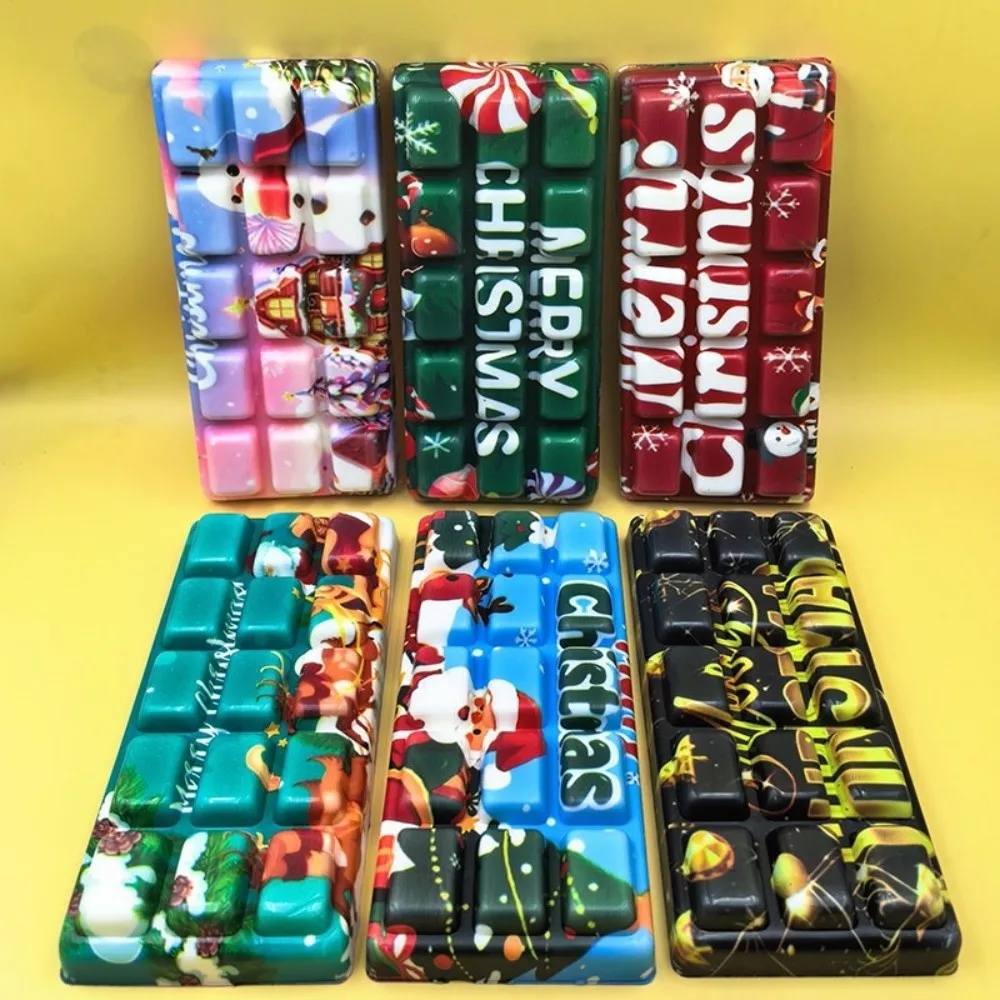 Christmas Big Chocolate Squeeze PU Anxiety Relief Slow Rebound Fidget Hand Relax Soft Chocolate Pinch Children's Gifts