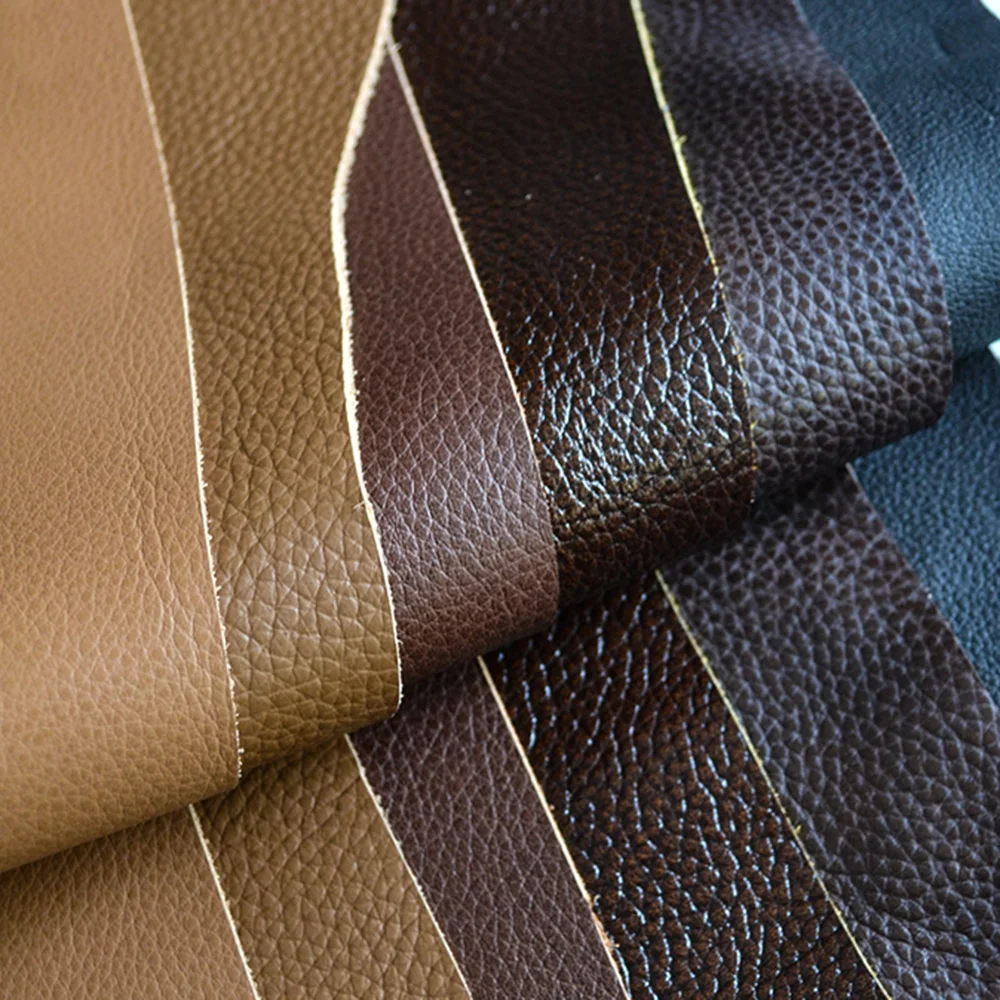 20x30cm Litchi Grain Synthetic Leather Fabric Upholstery Wall Car Sofa Faux Leather Artificial Luggage Leather Sewing Patch